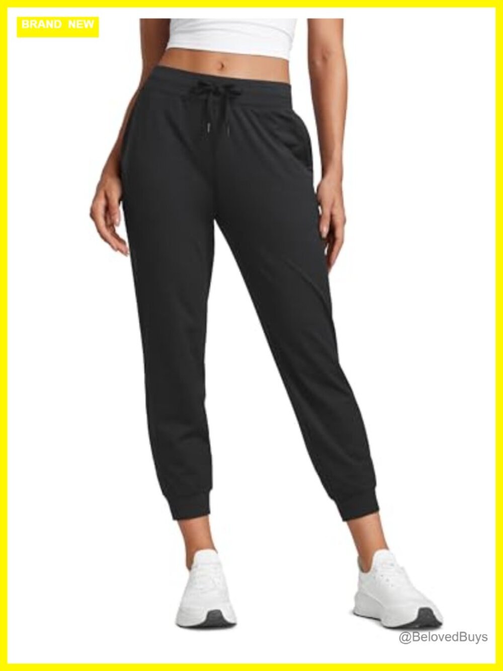 CRZ YOGA Cloud Jersey Joggers Sweatpants 25" Mid Rise Tapered Active Lounge